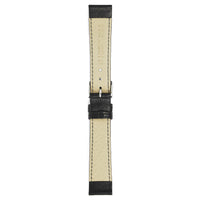 Thumbnail for Hirsch Watch Merino 18mm Long Black Leather Strap