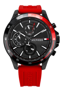 Thumbnail for Tommy Hilfiger Men's Watch Chronograph Bank Red 1791722