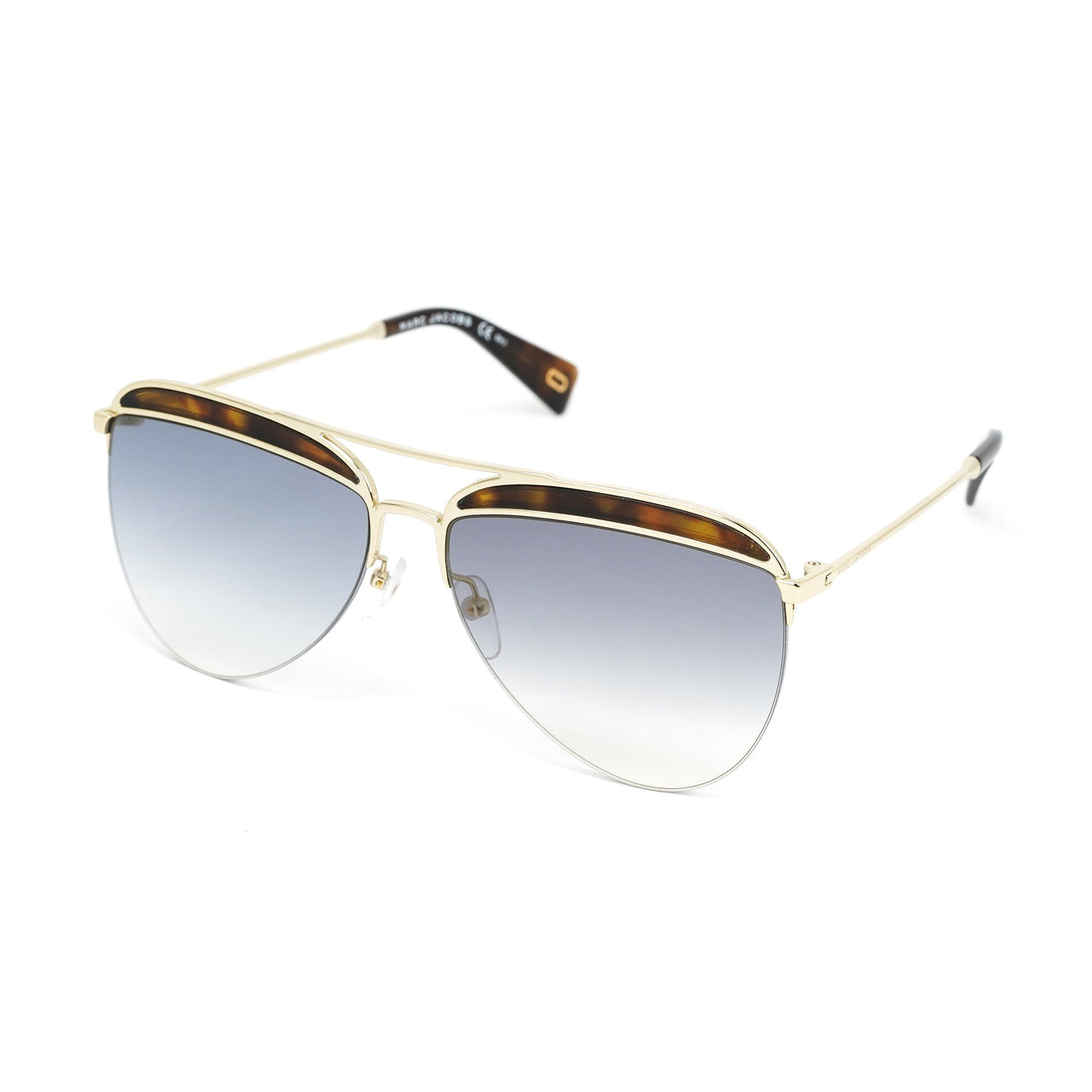 Marc Jacobs Women's Pilot Sunglasses Gold Gradient Blue MARC 268/S 086 Havana