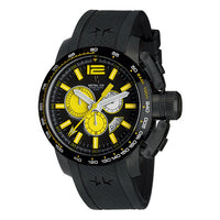 Thumbnail for Metal.ch Men's Chronograph Watch Chronosport Collection 44MM Date Black/Yellow 4460.47