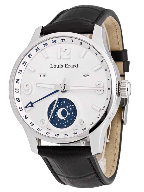 Louis Erard Watch Men's Automatic 1931 Moon Phase White 48223AA01.BDC52