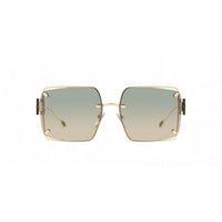 Thumbnail for Bvlgari Women's Sunglasses Oversized Square Green/Gold Sunglasses 6171 SOLE 278/BC 59