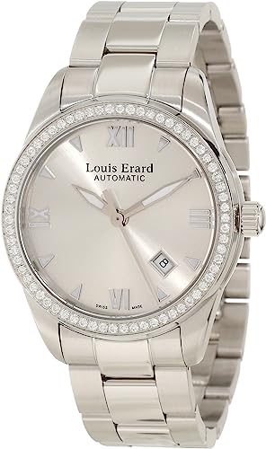 Louis Erard Automatic Watch Heritage Sport Silver Diamond