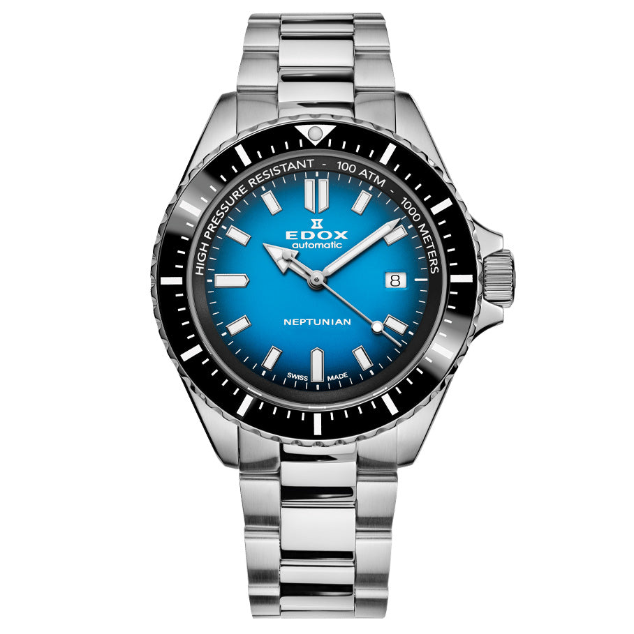 Edox Men's Watch Neptunian Automatic Blue 80120-3NM-BUIDN