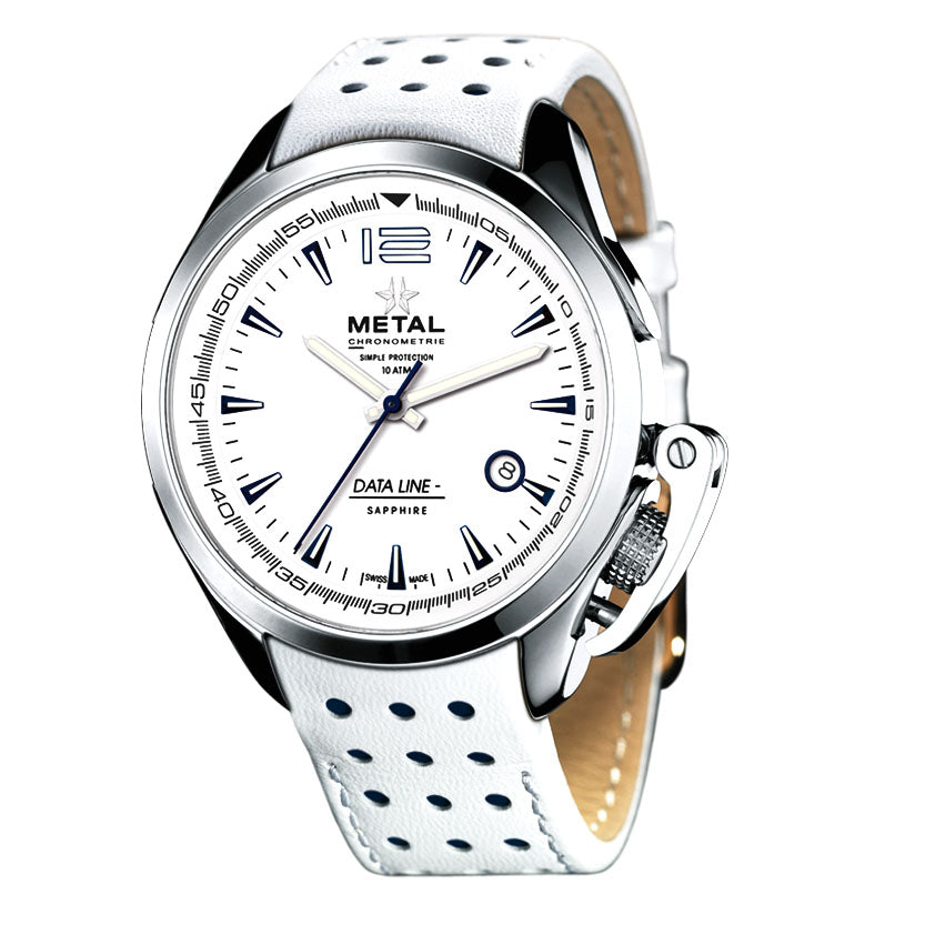 Metal.ch Men's Watch Data Line Collection White 8114.41