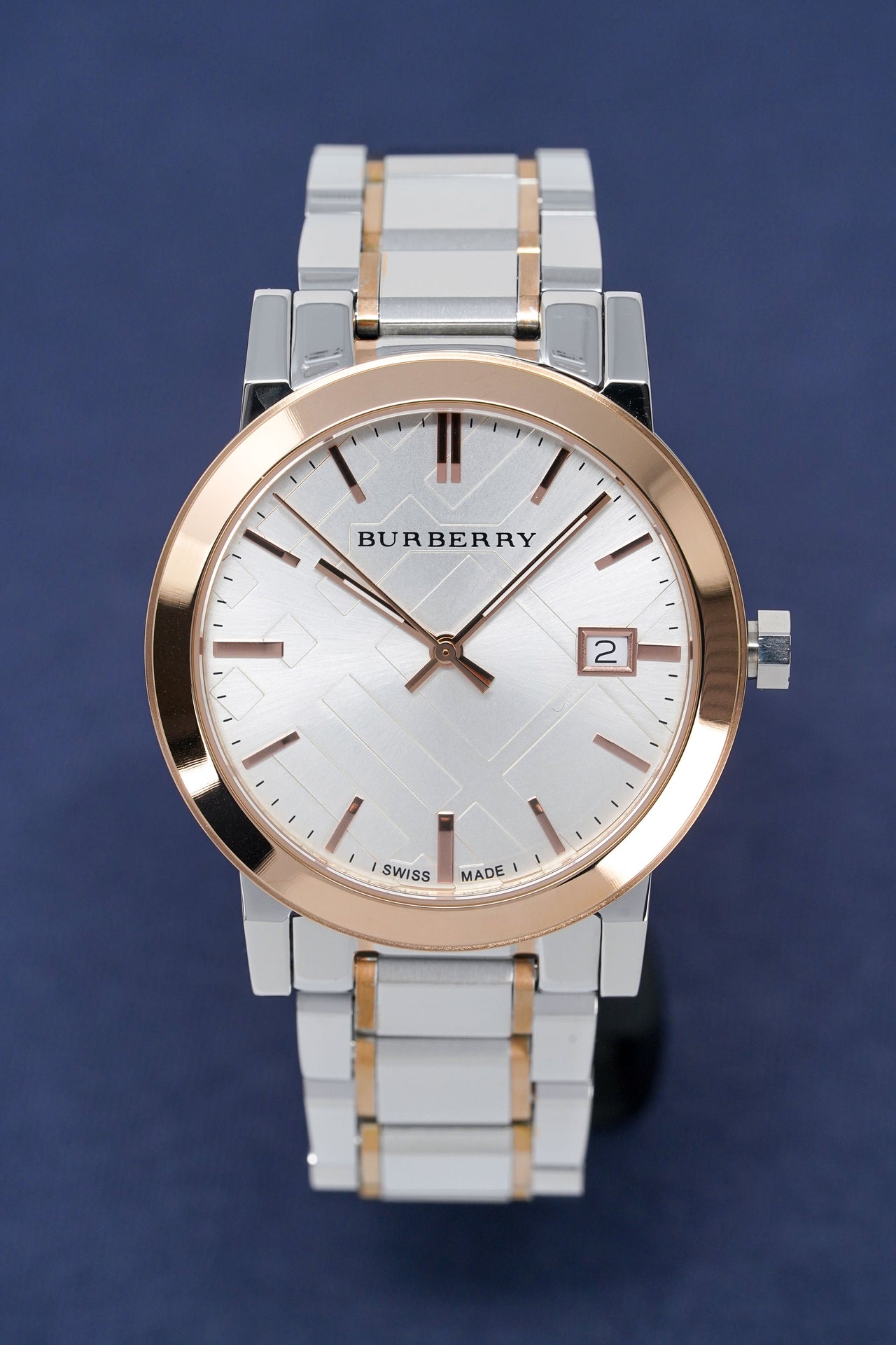 Burberry Men's Watch The City 40mm Two Tone Rose Gold BU9006