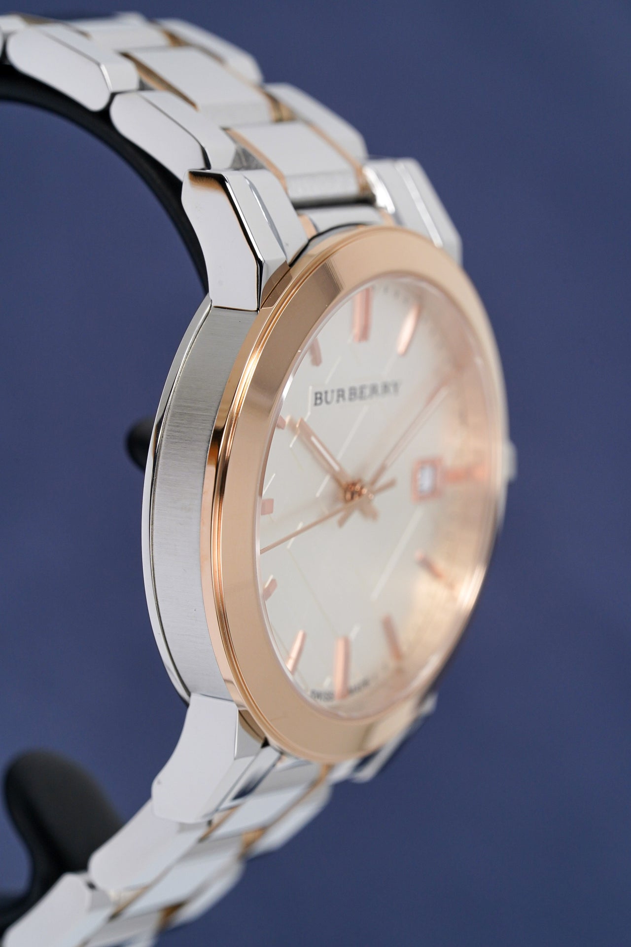 Burberry Men's Watch The City 40mm Two Tone Rose Gold BU9006