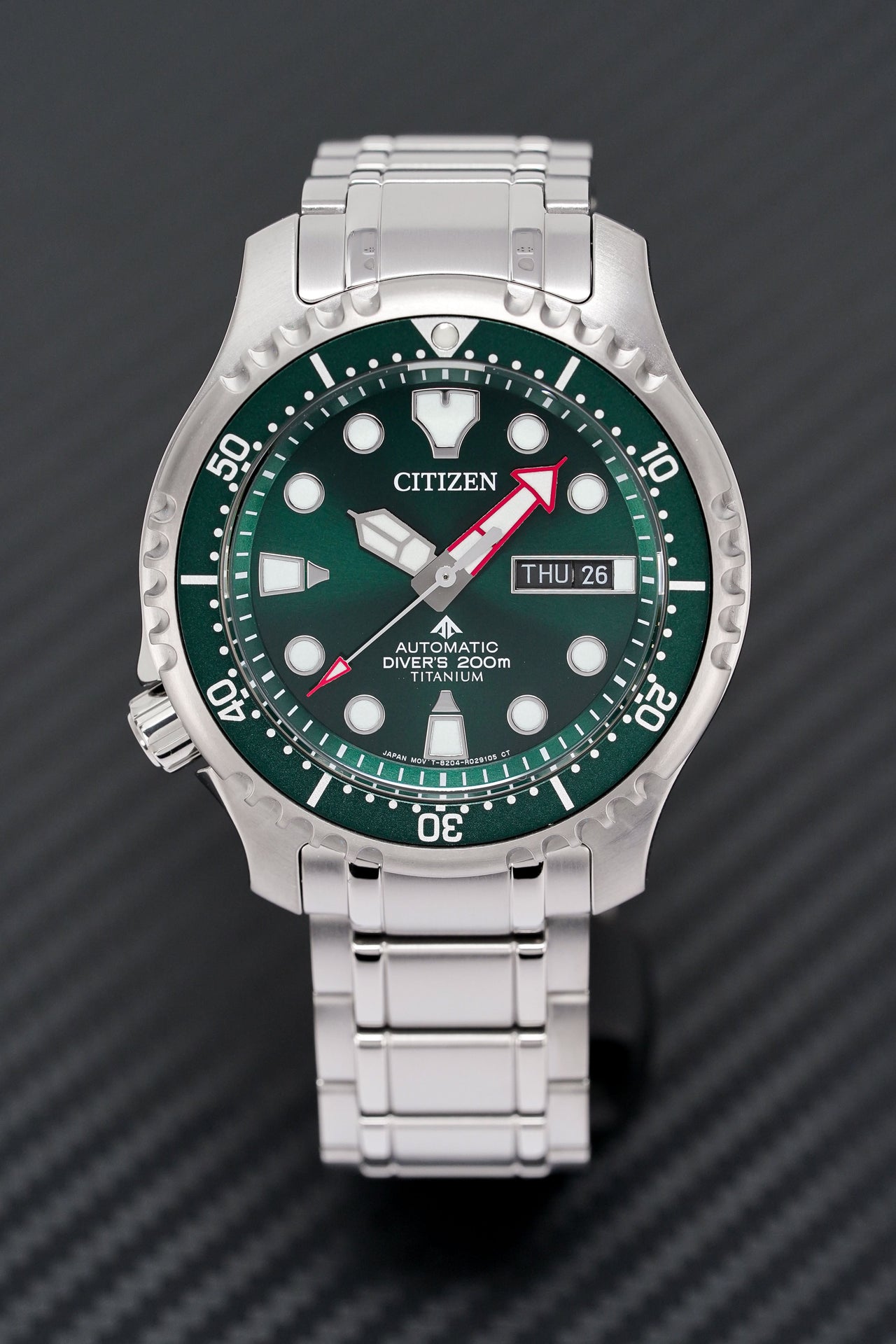 Citizen Promaster Automatic Titanium Green Men's Watch NY0100-50XE