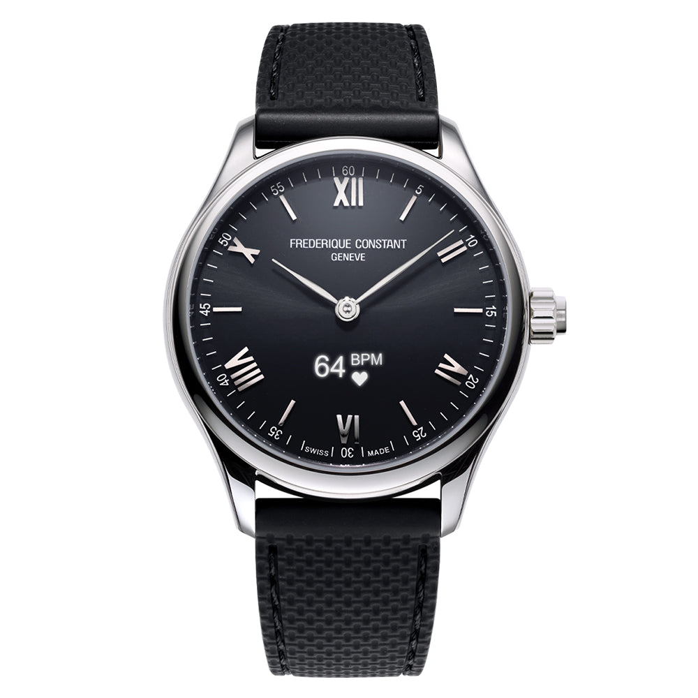 Frederique Constant Watch Men's Vitality Smartwatch Black FC-287B5B6