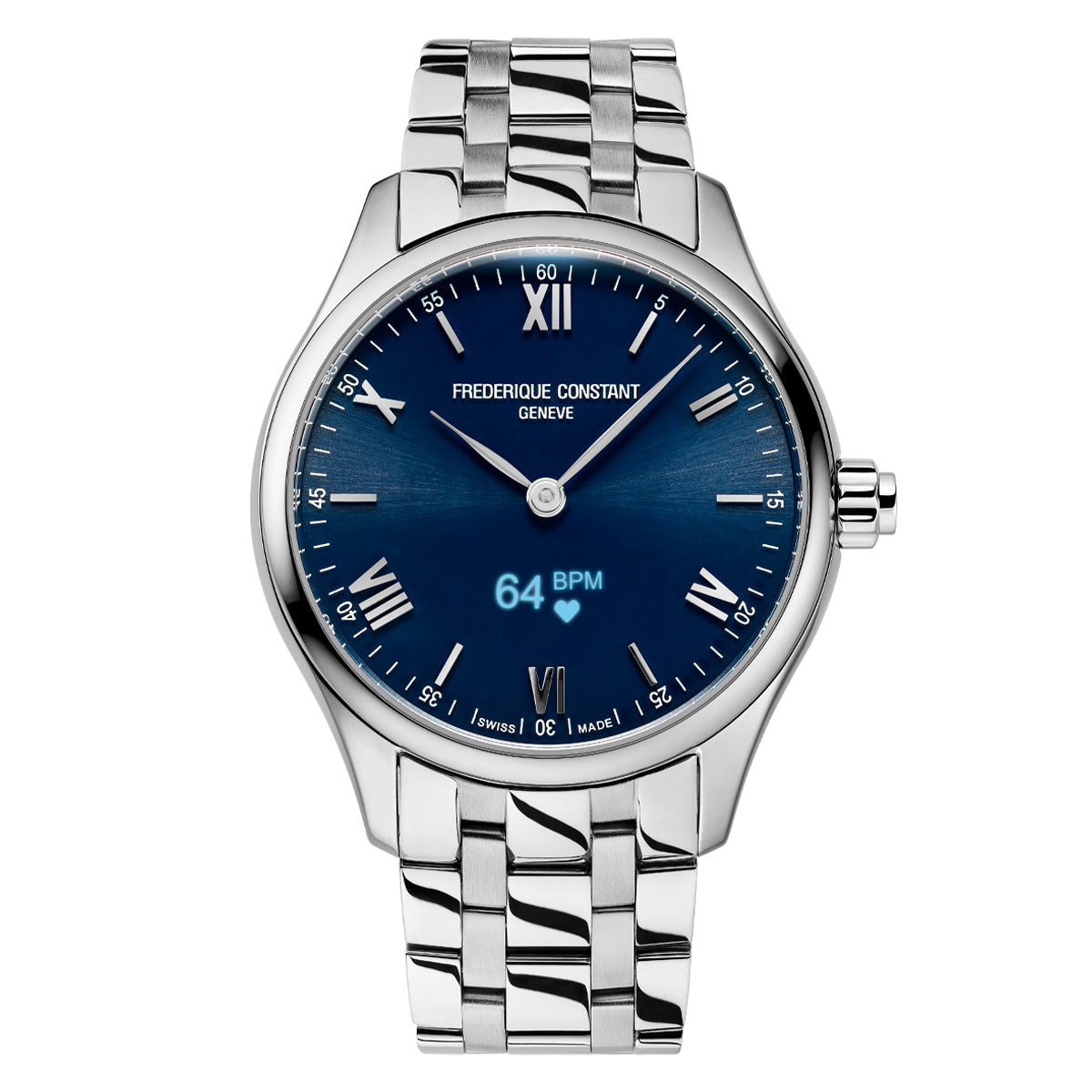 Frederique Constant Orologio Uomo Vitality Smartwatch Blu FC-287N5B6B