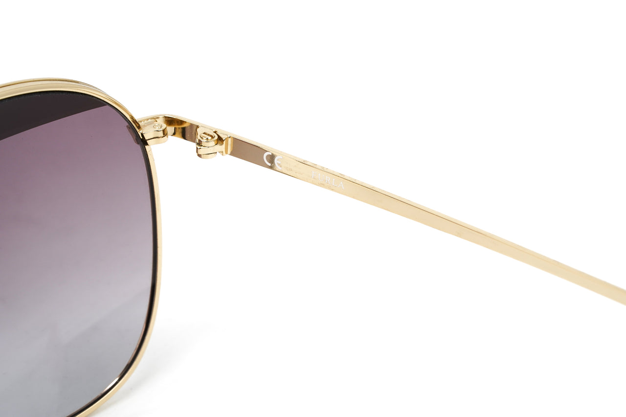 Furla Women's Sunglasses Pilot Gold/Pink SFU236 0323