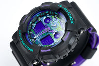 Thumbnail for Casio G-Shock Watch Men's 90's Retro Green/Purple GA-100BL-1ADR