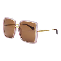 Thumbnail for Gucci Women's Sunglasses Oversized Square Gold Pink GG0903S-002 60