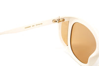 Thumbnail for Gucci Women's Sunglasses Wraparound Rectangle Cream GG0468S-004 57