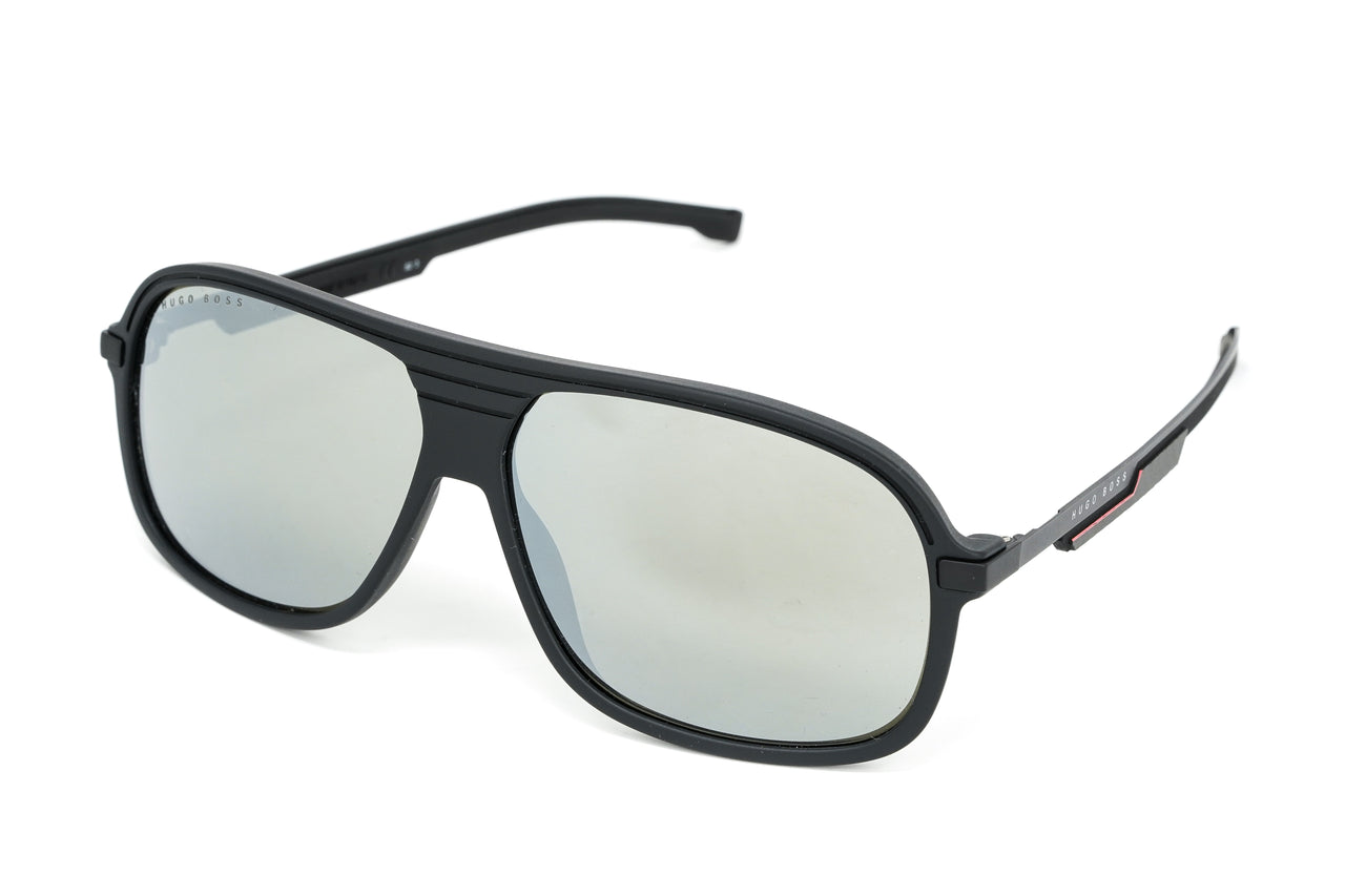 Boss by BOSS Men's Sunglasses Pilot Black/Silver 1200/N/S N6T