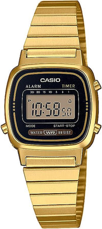 Thumbnail for Casio Ladies Watch Digital Vintage Classic Gold LA670WEGA-1EF