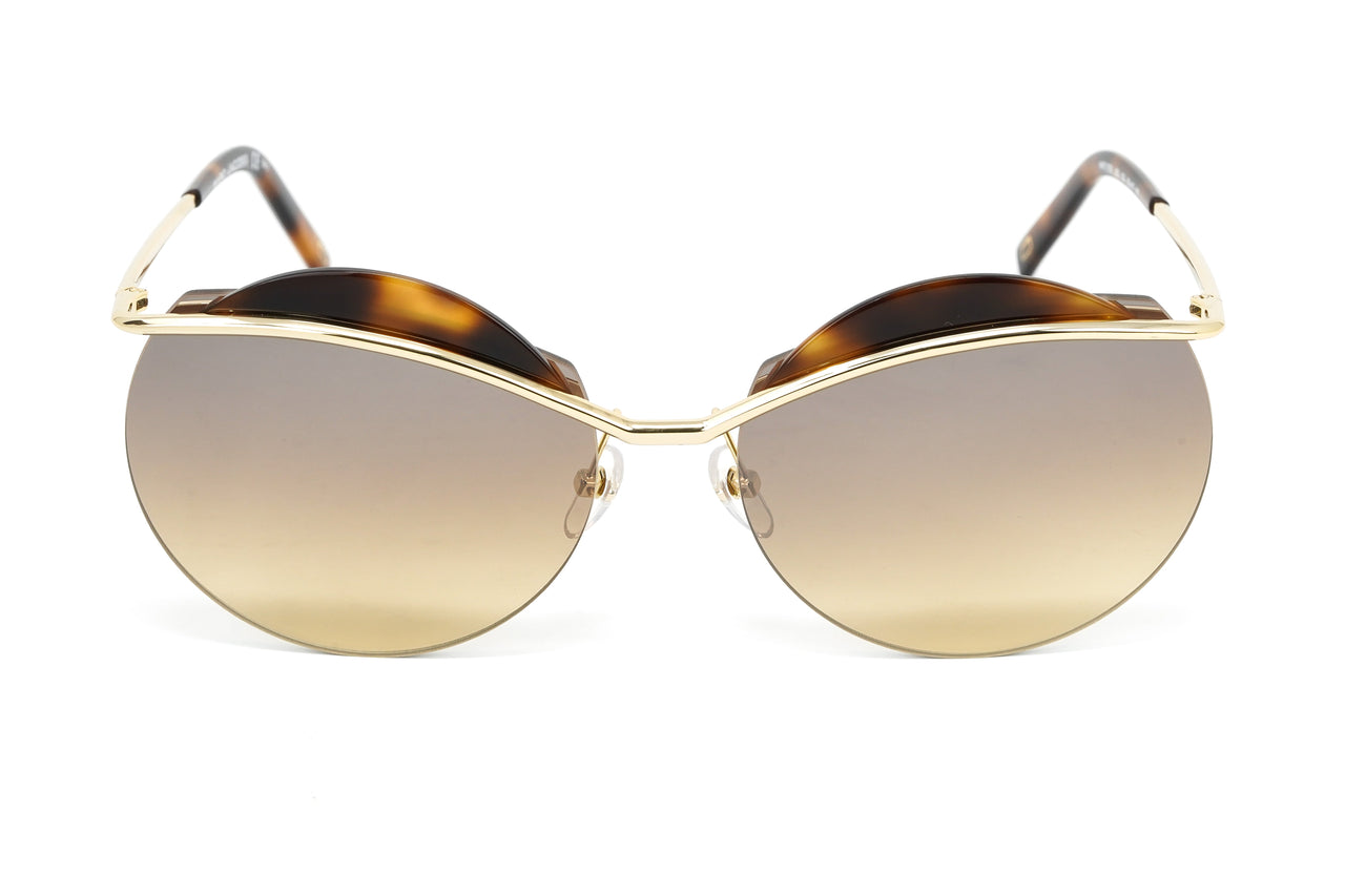 Marc Jacobs Women's Gold Round Sunglasses Brown Tortoise MARC 102/S J5G