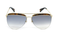Thumbnail for Marc Jacobs Women's Pilot Sunglasses Gold Gradient Blue MARC 268/S 086 Havana