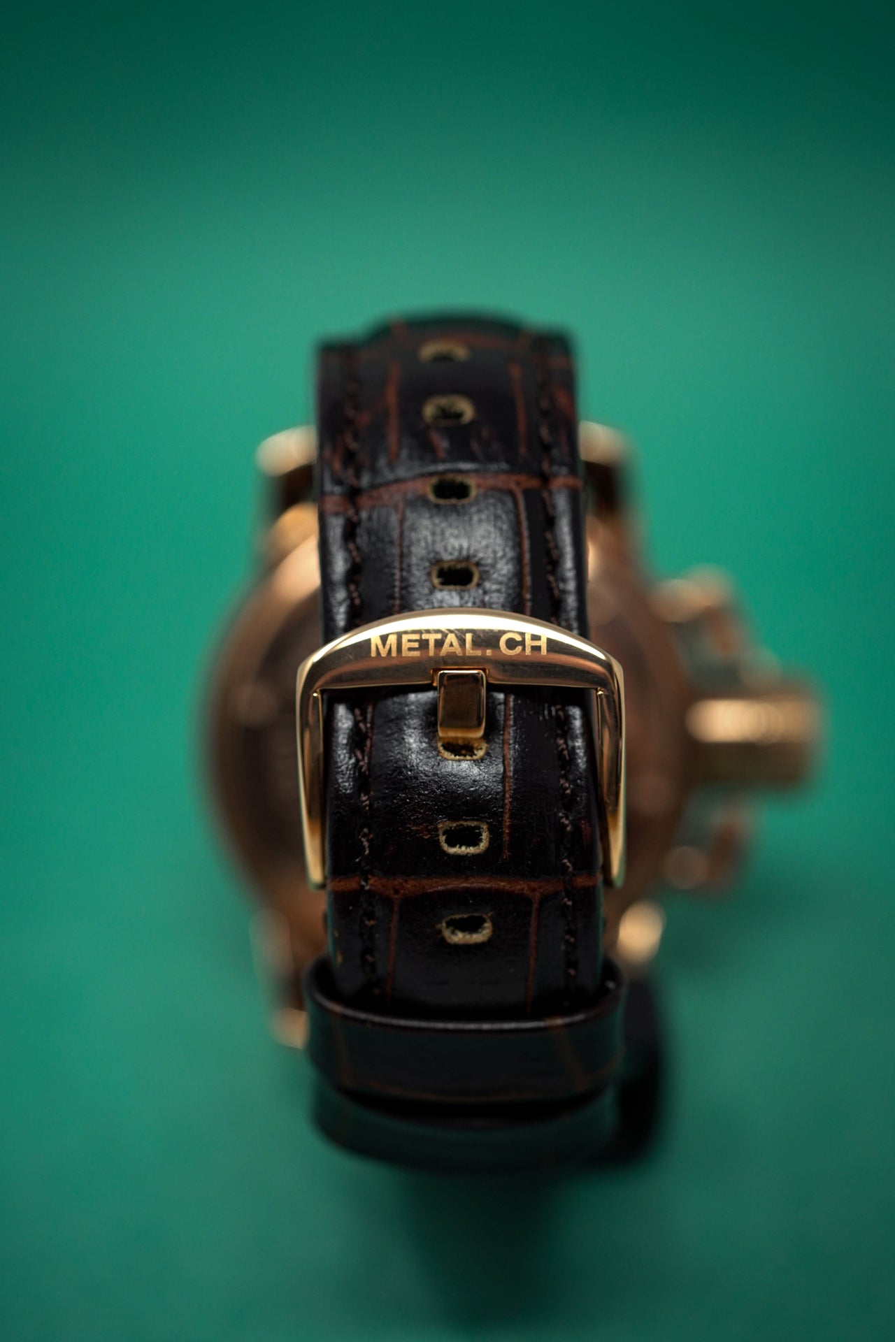 Metal.ch Men's Watch 44mm Black/Rose Gold 1340.44