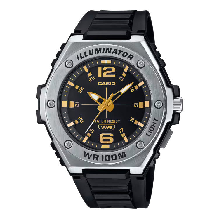 Casio Men's Watch Illuminator WR100M Gold MWA-100H-1A2VDF