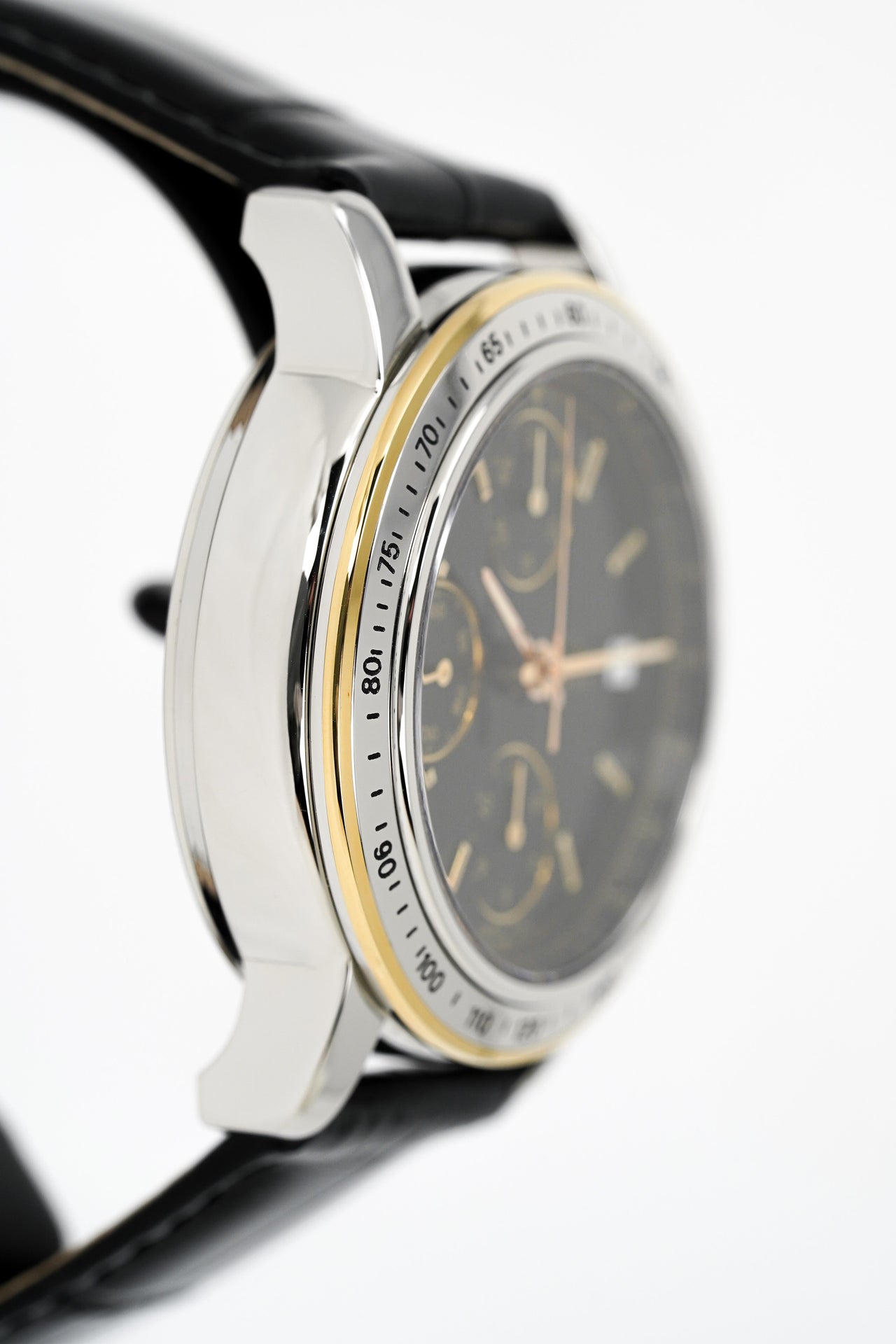Paul Picot Men's Watch Chronosport Chronograph Black 18K Gold P7005322.332-A