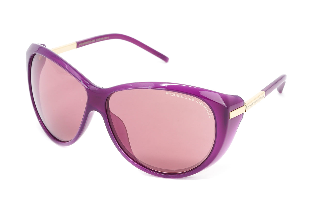 Porsche Design Ladies Sunglasses Oversized Cat Eye Purple P8602 C