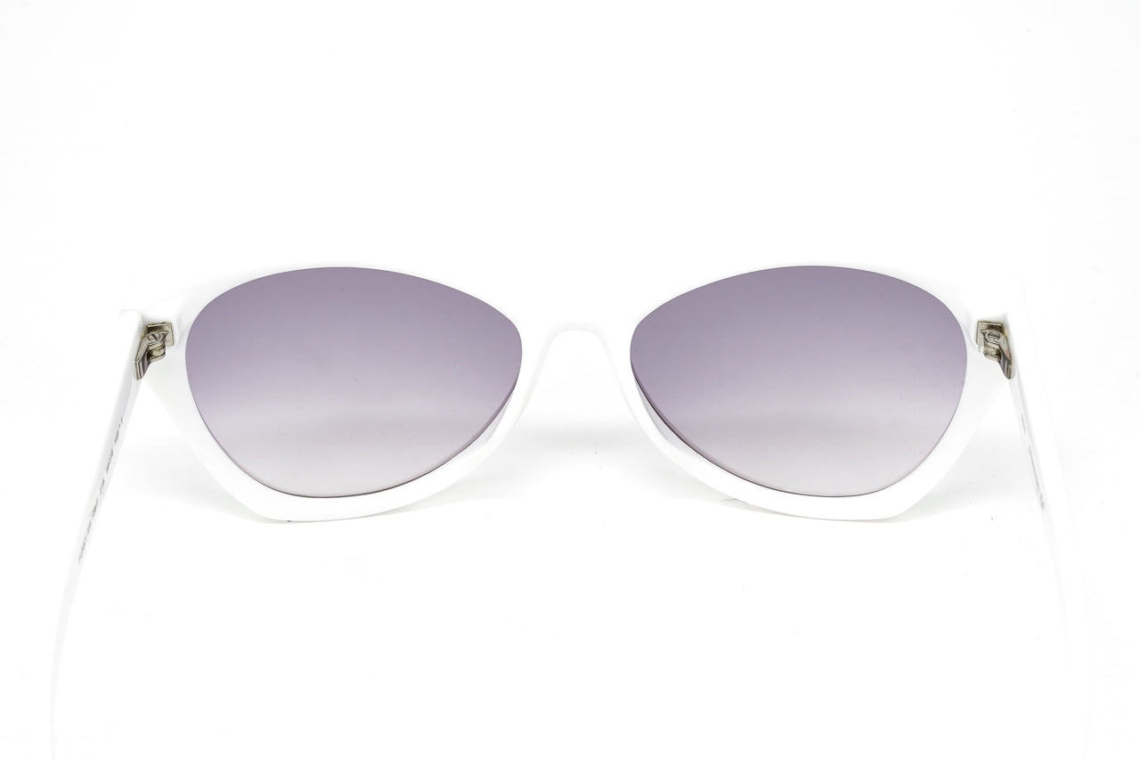 Swarovski Funky Women's Sunglasses Cat Eye Pilot White SK0108-F-21B
