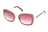 Thumbnail for Swarovski Women's Sunglasses Square Cat Eye Burgundy SK0145/S 69Z