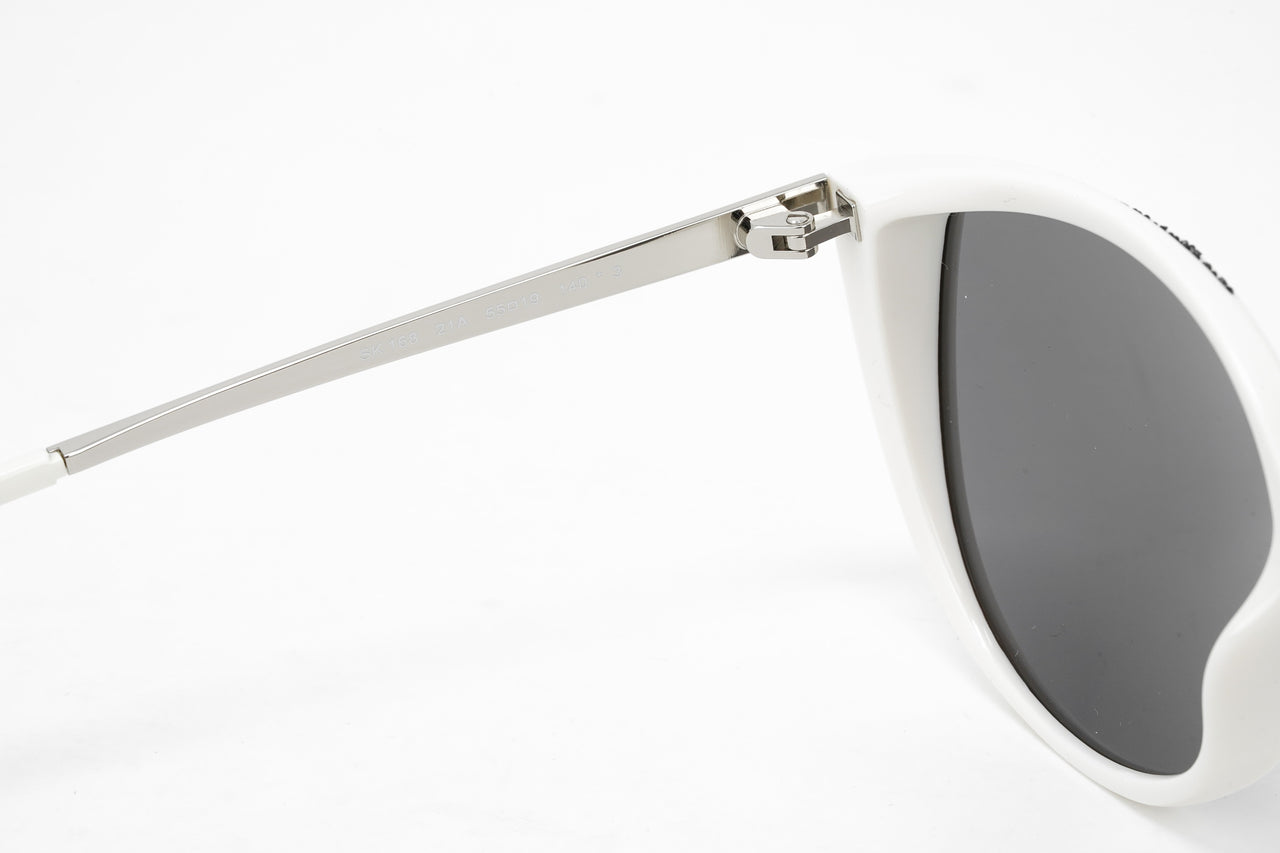 Swarovski Women's Sunglasses Oval Cat Eye White SK0168/S 21A