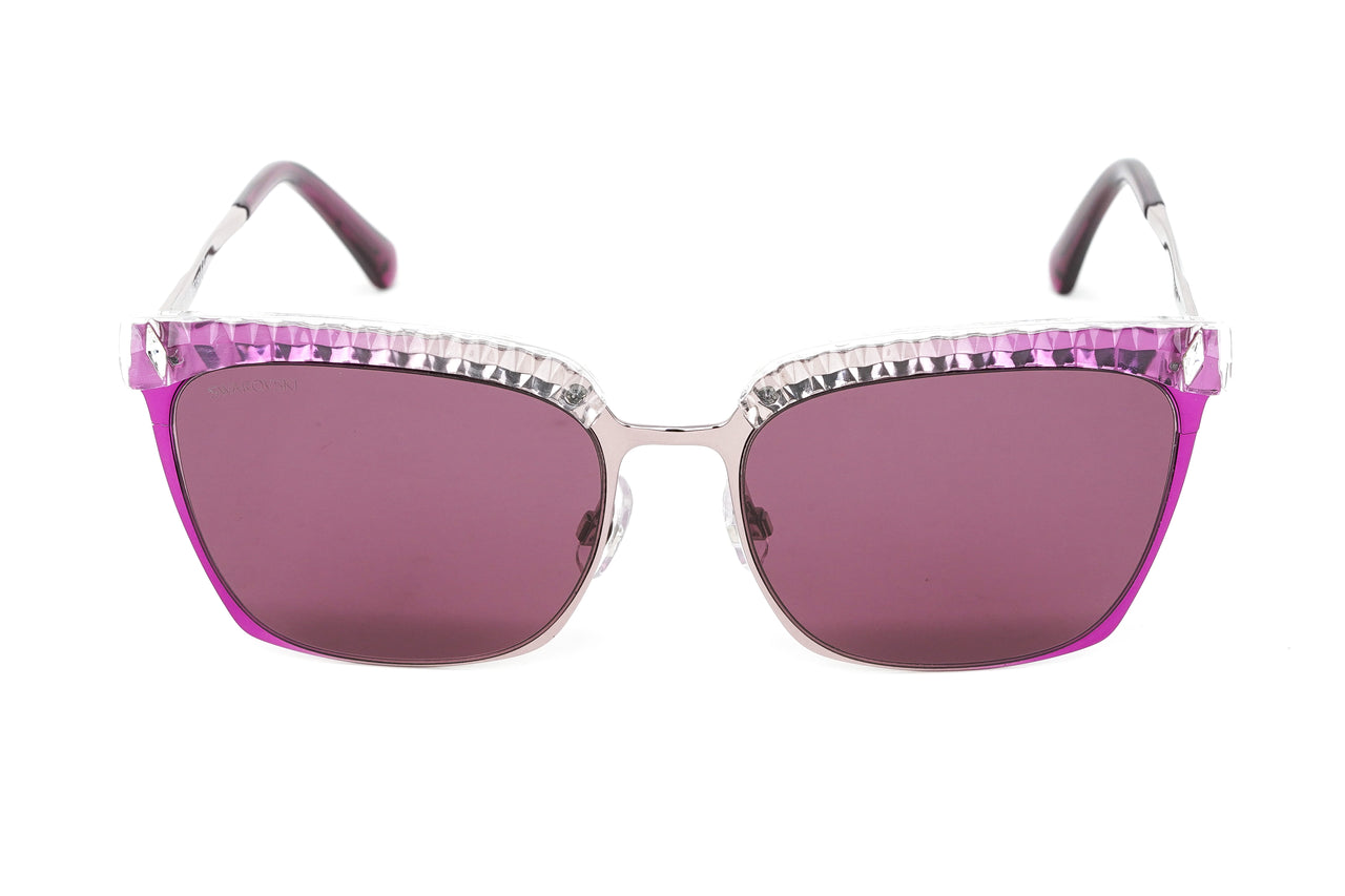 Swarovski Women's Sunglasses Square Browline Pink SK0196 83S