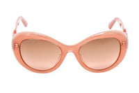 Thumbnail for Swarovski Vintage Women's Sunglasses Oval Cat Eye Translucent Rosewood SK0224/S 72F