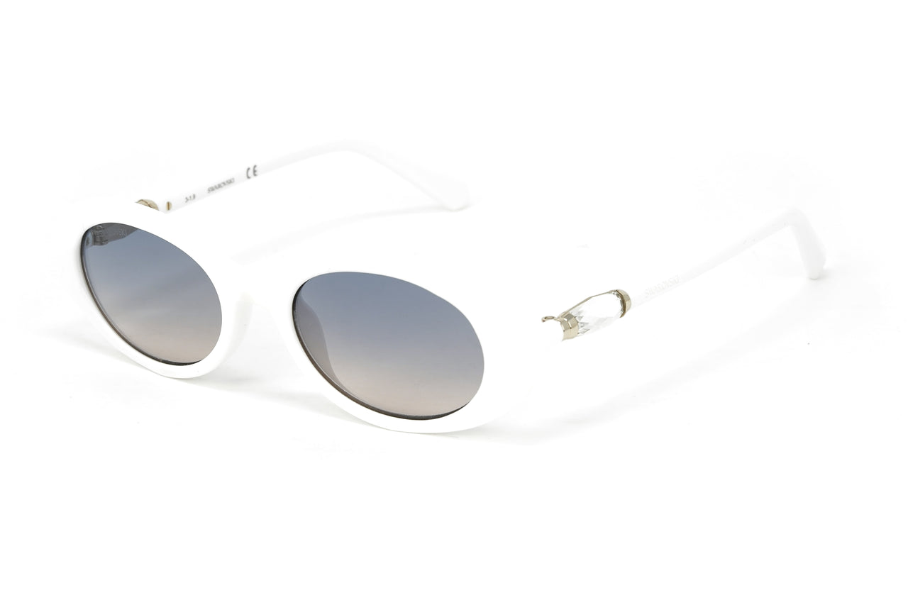 Swarovski Women's Sunglasses Oval Slim White SK0258/S 21W