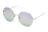 Thumbnail for Swarovski Women's Sunglasses Round Gradient Light Purple/Aqua Mirror SK0289-F/S 16Z