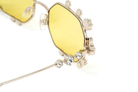 Thumbnail for Swarovski Women's Sunglasses Irregular Yellow Mirrored SK0376/S 32G