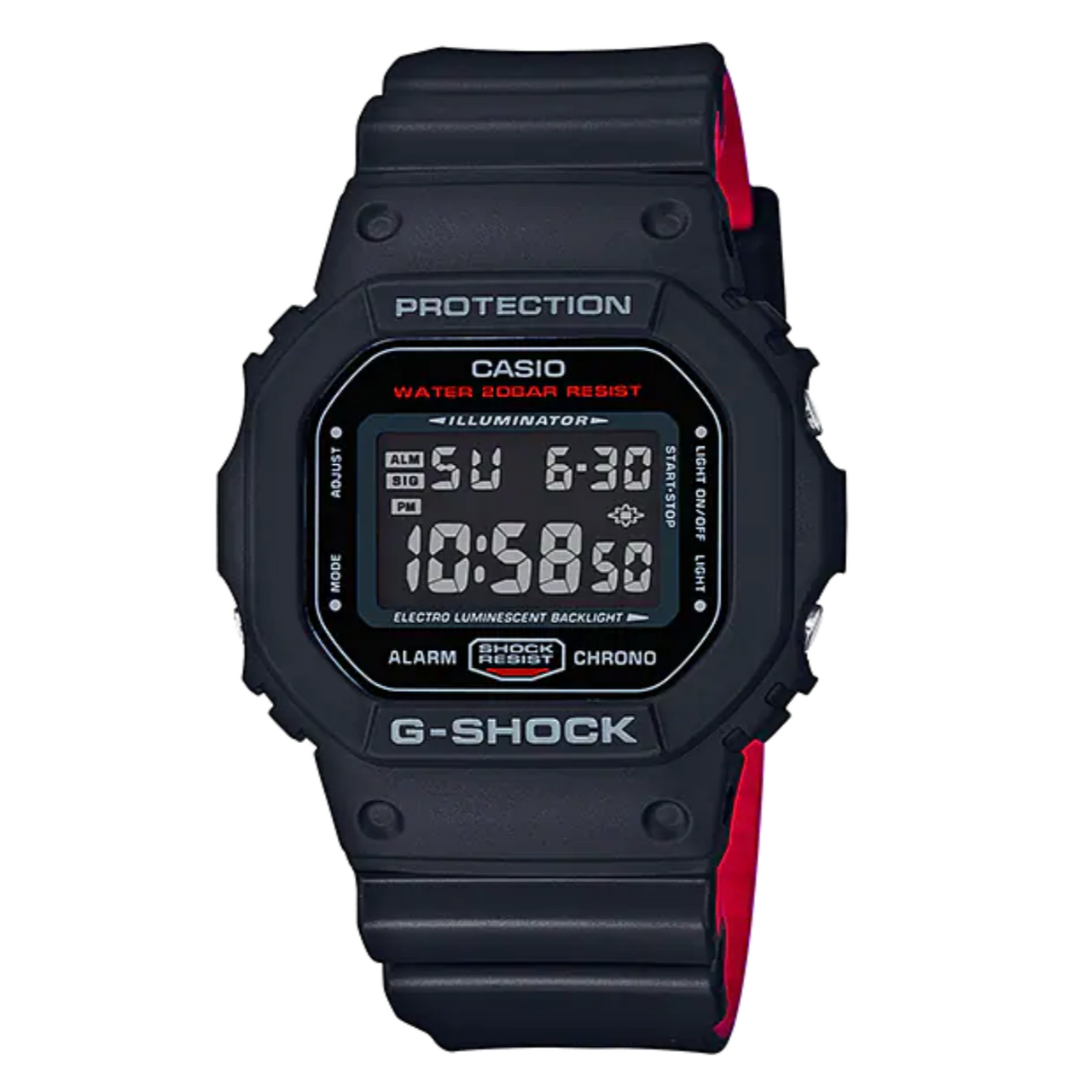 Casio G-Shock Watch Men's Black/Red DW-5600HR-1DR