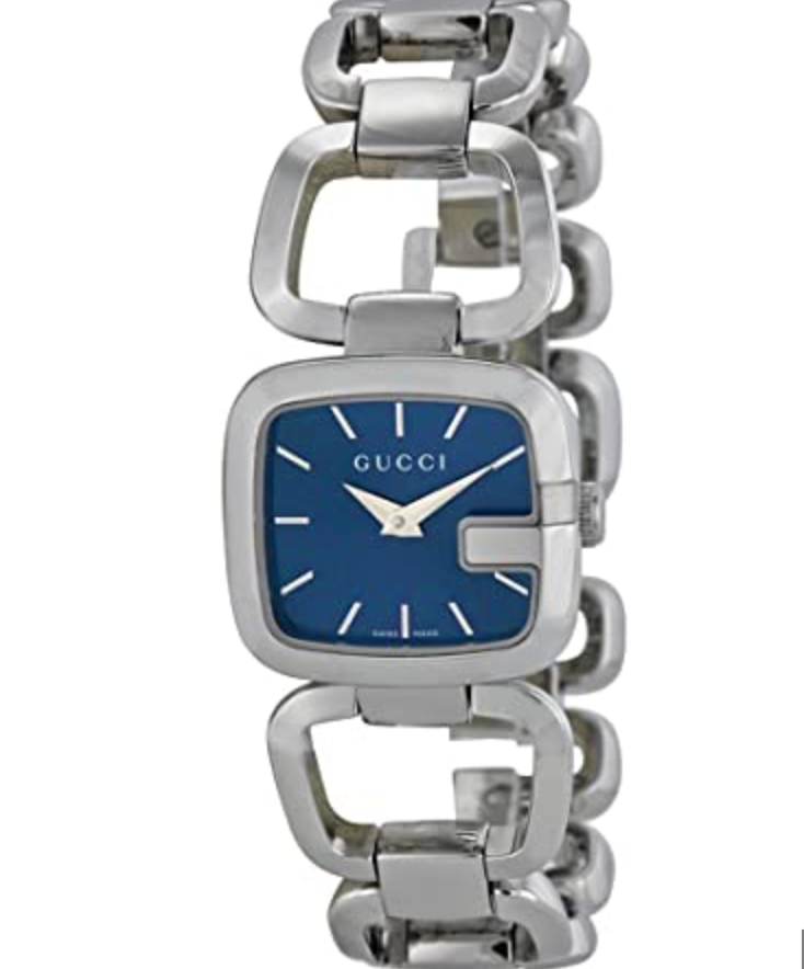 Gucci Watch G Ladies 22mm Silver Blue YA125508