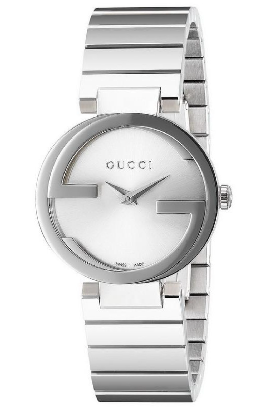 Gucci Watch Interlocking G Ladies 37mm Silver YA133308