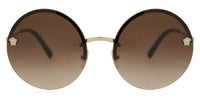 Thumbnail for Versace Women's Sunglasses Round Gold/Brown VE2176125213