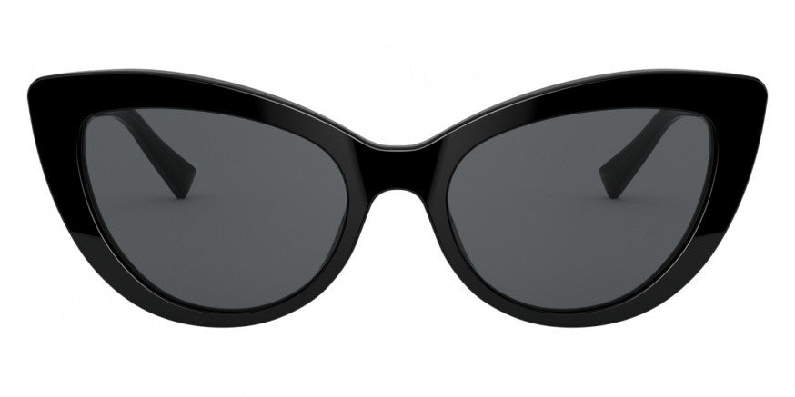 Versace Women's Sunglasses Cat Eye Black/Grey VE4388GB1/87