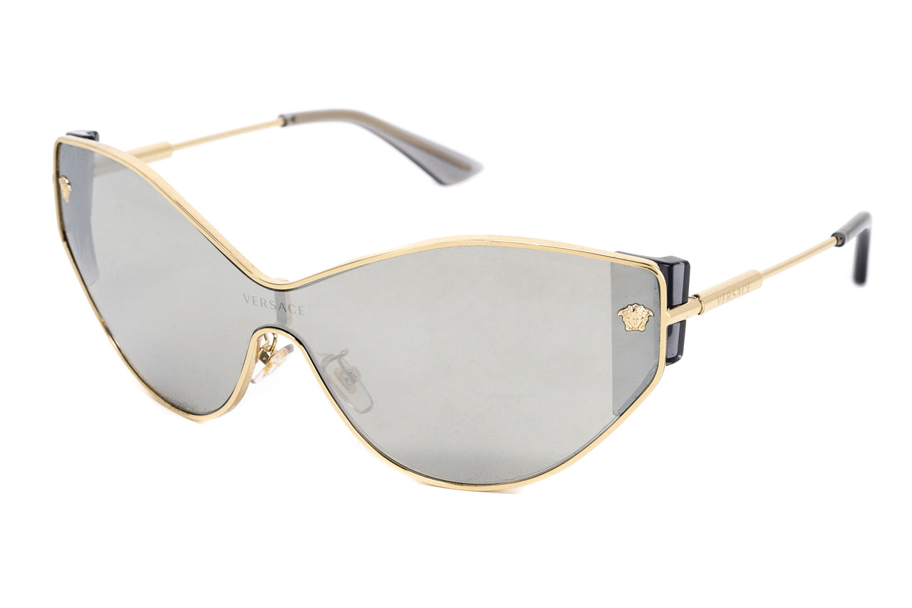 Versace Women's Sunglasses Cat Eye Gold/Grey Mirror VE223912526G