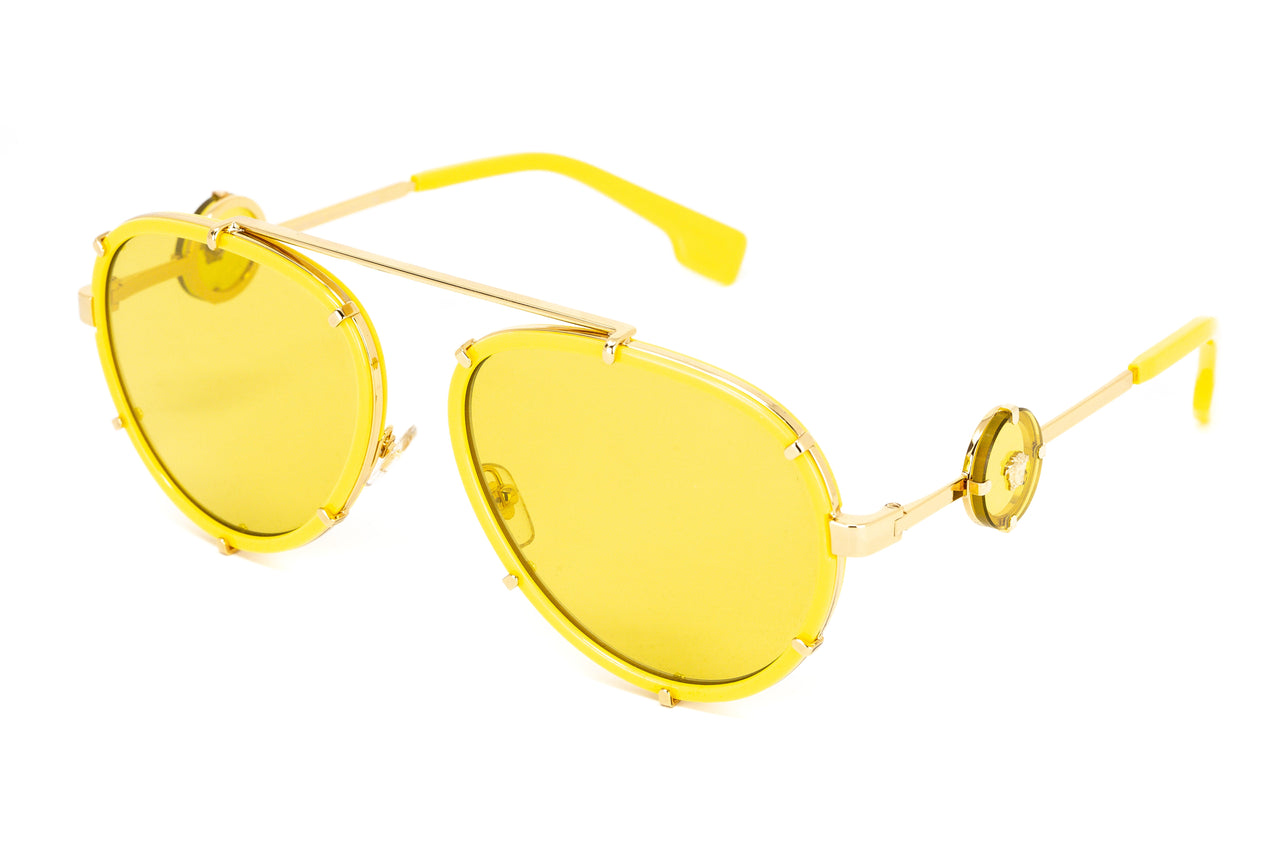 Versace Women's Sunglasses Pilot Yellow VE223214736D