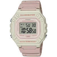 Thumbnail for Casio Watch Chronograph Digital White Pink W-218HC-4A2VDF