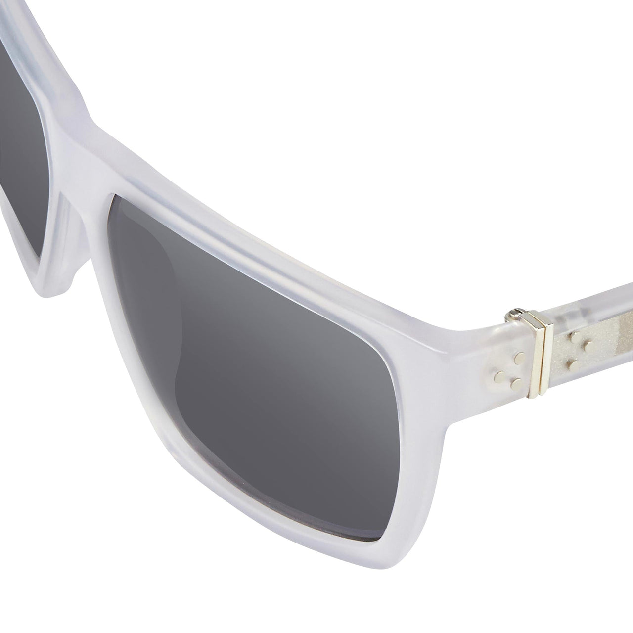 Ann Demeulemeester Sunglasses Angular White 925 Silver with Grey Lenses AD37C4SUN - Watches & Crystals