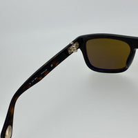 Thumbnail for Ann Demeulemeester Sunglasses Flat Top Amber Tortoise Shell 925 Silver with Brown Lenses Category 3 Dark Tint AD2C4SUN - Watches & Crystals