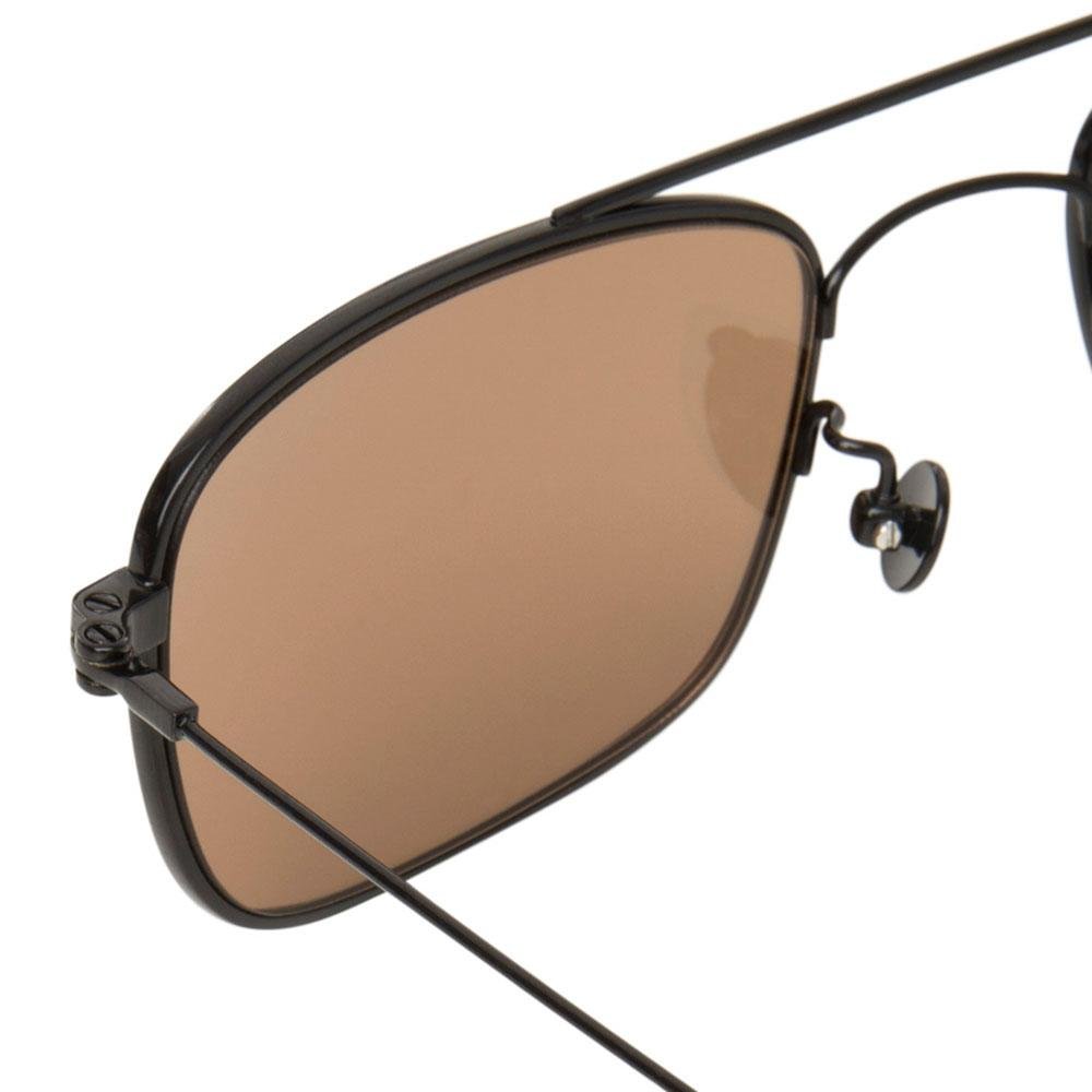 Ann Demeulemeester Sunglasses Titanium Black with Bronze Lenses AD46C4SUN - Watches & Crystals