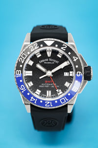 Thumbnail for Armand Nicolet JS9-41 GMT Black 41MM Stainless Steel - Watches & Crystals