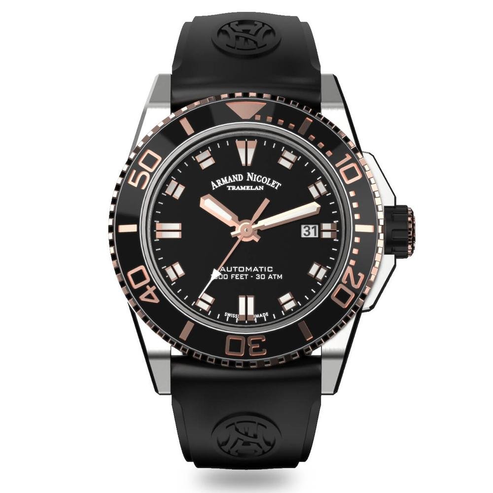 Armand Nicolet JS9-44 Black - Watches & Crystals