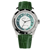 Thumbnail for Armand Nicolet Ladies Watch M03-3 Green Leather Diamond A151EAA-AV-P882VR8 - Watches & Crystals