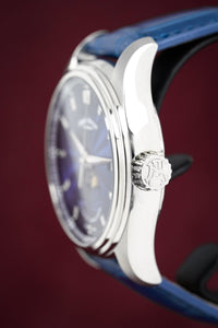 Thumbnail for Armand Nicolet Men's MH2 Automatic Watch Moonphase Blue Leather - Watches & Crystals