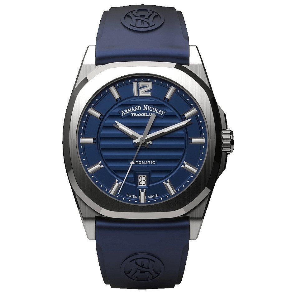 Armand Nicolet Men's Watch J09-3 Watch Blue Silicone A660AAA-BU-GG4710U - Watches & Crystals